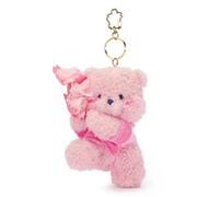 Disney Store Official Japan Winnie the Pooh Sakura Soft Toy Keyring - 11cm Plush Keychain