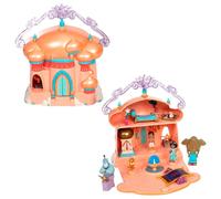 DISNEY STORE Official Jasmine Palace Micro Play Set Micro Toy Set Includes Jasmine Aladdin Genie and Abu Micro Figures Travel Toy Portable Pl