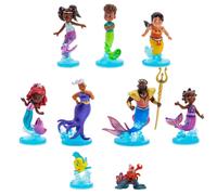 Disney Store Official Junior's Ariel Deluxe Figure Play Set - With Ariel Triton Ursula & Friends - Mermaid Toys Characters Figurines