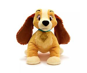 Disney Store Official Lady Large Soft Plush Toy, Lady and the Tramp, 50cm/19” Long, Cuddly Pup with Fluffy Ears and Chest, 3D Collar and Tag, Suitable for All Ages
