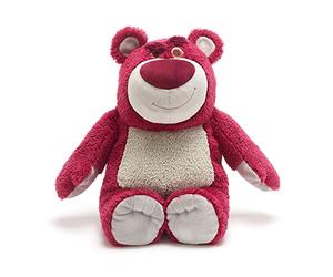 Disney Store Official Lotso Huggin' Bear Soft Toy, Toy Story, 32cm/12”, Strawberry Scented Pink Teddy, Plush Cuddly Character, Villain with Embroidered Details and Soft Finish