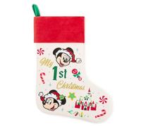 Disney Store Official Mickey & Minnie Mouse 1st Christmas Stocking