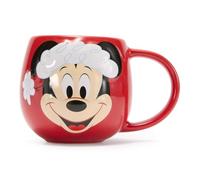 Disney Store Official Mickey Mouse Christmas Stoneware Mug 470 ml | 470 ml Mickey stoneware mug, microwave and dishwasher safe, perfect for festive drinks and gifting