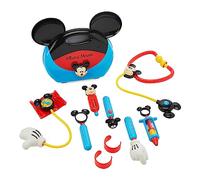 Disney Store Official Mickey Mouse Doctor Playset for Kids, 10 Pc., Set Includes Carry Case, Stethoscope, Thermometer, Flashlight and More, Suitable for Ages 3+