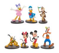 Disney Store Official Mickey Mouse & Friends Figure Set - Classic Character Toy Figures Featuring Mickey, Minnie, Goofy, Pluto, Donald, Daisy and Chip and Dale
