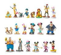 Disney Store Official Mickey Mouse & Friends Mega Figure Set - 20 Fully Sculpted Figurines - Includes Mickey, Minnie, Donald, Goofy, Pluto, & More for Fans of Toy Figures & Playsets