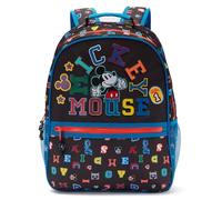 Disney Store Official Mickey Mouse Letters Backpack - Kids Backpack with Embroidered Accents, Adjustable Straps, Zip Compartments & Mesh Pockets, Screen Art Featuring Mickey Mouse