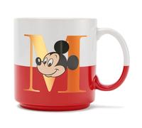 Disney Store Official Mickey Mouse Mug, 425ml, White and Red Design, Suitable for Microwave and Dishwasher Use
