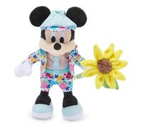 Disney Store Official Mickey Mouse Summer Floral Bean Bag - Soft Plush Toy 23 x 15 x 23 cm