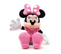 Disney Store Official Minnie Mouse Medium Soft Plush Toy, 45cm/17”, Iconic Cuddly Toy Character in Pink Polka Dot Dress and Bow with Embroidered Features, Suitable for All Ages
