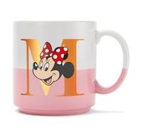 Disney Store Official Minnie Mouse Mug, 425ml, White and Pink Design, Suitable for Microwave and Dishwasher Use