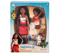 Disney Store Official, Moana 2 Doll Set, 4 piece Toy Set including Simea, Pua and Hei Hei Figures