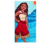 Disney Store Official Moana Beach Towel Soft Cotton Quick Dry Pool Beach Bath Towel for Kids, H150 x W74cm