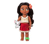 Disney Store Official Moana Doll Animator Collection, 39cm / 15” with Realistic Rooted Hair & Outfit, Padded Satin Pua Soft Toy, Collectible Toddler Doll, Toy Suitable for Ages 3+