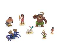 Disney Store Official Moana Figurine Set, Moana, Maui, Pua, HeiHei, Simea