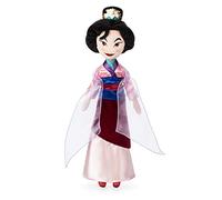 Disney Store Official Mulan Soft Toy Doll, 51cm/20”, Mulan Toy Featuring Hair in Bun with 3D Floral Comb and Embroidered Facial Details, Suitable for All Ages