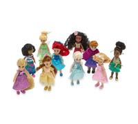 Disney Store Official Once Upon a Story Collection Mini Doll Gift Set - 9 Disney Princess Collectional Dolls: Cinderella, Ariel, Belle, Tiana, Rapunzel, Elsa, Moana, Mirabel and Asha