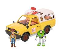 Disney Store Official Pizza Planet Truck with Lights & Sounds - Toy Story Action Figures Set Includes Woody & Buzz Lightyear, Movable Parts, Light Up Features & Vehicle Sounds