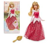 Disney Store Official Princess Aurora Classic Doll for Kids, Sleeping Beauty, 29cm/11”, Includes Brush with Moulded Details, Fully Posable Toy in Glittering Outfit - Suitable for Ages 3+