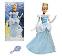 Disney Store Official Princess Cinderella Classic Doll for Kids, 29cm/11”, Fully Posable Toy in Glittering Outfit, Includes Slippers, Evening Gloves, Choker and Brush - Suitable for Ages 3+
