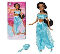 Disney Store Official Princess Classic Doll (Jasmine from Aladdin), 11 Inches, Includes Brush with Molded Details, Fully Posable Toy in Classic Outfit - Disney Princess Toys