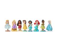 Disney Store Official Princess Figure Set, 8 Doll including Cinderella, Rapunzel, Moana, Belle, Jasmine, Ariel, Tiana & Elsa, Once Upon a Story Collection, Suitable for Age 3+