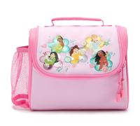 Disney Store Official Princess Insulated Lunch Bag for Kids, Featuring Princess Belle, Cinderella, Tiana, Moana and Mulan, with Mesh Side Pocket, H19 x W23 x D10cm