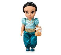 Disney Store Official Princess Jasmine Doll Animator Collection, Aladdin, 39cm/15” with Realistic Rooted Hair, Outfit, & Shoes, Padded Satin Rajah Soft Toy, Collectible Toddler Doll, For Ages 3+