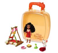 Disney Store Official Princess Moana Once Upon a Story Mini Doll Playset 5 Inch Princess Dolls Girl Toys Princess Toys for Girls 4 Year Old G