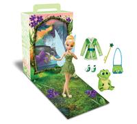 Disney Store Official Princess Story Doll (Tinker Bell from Peter Pan) 11 Inches Includes Coloring Area and Additional Dress Princess Doll