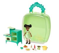 Disney Store Official Princess Tiana Once Upon a Story Mini Doll Playset The Princess and The Frog 5 Inch Princess Dolls Girl Toys Princess T