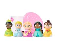 Disney Store Official Princesses Bath Toy Set, 5 Pc, Includes Belle, Cinderella, Jasmine, Rapunzel and Tiana, Bucket with Straining Lid, Bath or Paddling Pool Toys, 6 months+