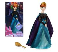 Disney Store Official Queen Anna Classic Doll for Kids, Frozen 2, 29cm/11”, Includes Golden Brush with Moulded Details, Fully Posable Toy in Satin Dress - Suitable for Ages 3+