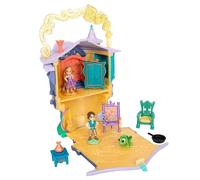 Disney Store Official Rapunzel Doll House, Tangled, 14cm / 5.5", Once Upon a Story Playset Includes Rapunzel's Tower, Flynn Rider, Pascal, Toy Guitar and Furniture, for Age 3+