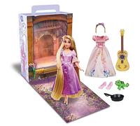 Disney Store Official Rapunzel Story Doll for Kids, Tangled, 28cm/11”, With Pascal, 2 Outfits, Accessories, Colouring & Activity Pack and Box that Folds to a Play Stage, Suitable for Ages 3+