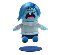 Disney Store Official Sadness Shoulder Plush Toy, Inside Out 2, 14cm / 5.5", Emotion Themed Soft Toy with Magnets, Suitable for Ages 3+
