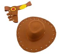 Disney Store Official Sheriff Woody Accessories Set for Kids, Toy Story, Includes Cowboy Hat, Holster and Belt, for Fancy Dress, Halloween and Roleplay