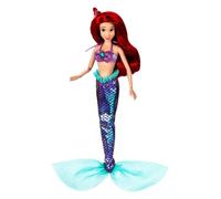 Disney Store Official Singing Ariel Doll - Disney Princess Toys Mermaid Toys with Shimmering Costume Organza Tail Poseable Glitter Details Styled