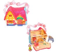 DISNEY STORE Official Snow White Cottage Micro Play Set Micro Toy Set Includes Snow White and Dopey Micro Figures Travel Toy Portable Playset w