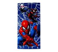 Disney Store Official Spider-Man Beach Towel - Kids’ Marvel Towel Featuring Spider-Man Miles Morales and Ghost-Spider, H150 x W74cm