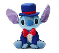 Disney Store Official Stitch, Lilo & Stitch Soft Toy, 35cm / 14", Featuring UK Themed Outfit and Union Jack Patterned Mickey Mouse Pin, Suitable from Birth, 0+
