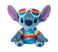 Disney Store Official Stitch Pride Collection Soft Toy, Lilo & Stitch, 32cm/12.5”, Rainbow Shirt and Sunglasses, Kids Cuddly Plush Character Figure, Suitable for Ages 0+