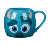 Disney Store Official Sulley Mug, Monsters, Inc., 822ml, Large Blue Monster Mug with Smile on Base, Microwave and Dishwasher Safe