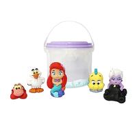 Disney Store Official The Little Mermaid Bath Toy, 5 Bath Figures & Bucket