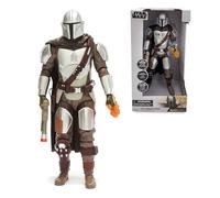 Disney Store Official The Mandalorian Talking Action Figure, Star Wars, 38cm/15”, Intergalactic Warrior Holds Light Up Flamethrower, Features Real Character Phrases - Suitable for Ages 3+