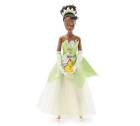 Disney Store Official Tiana Classic Doll for Kids, The Princess and the Frog, 28cm/11”, Fully Posable Toy with Iconic Lily-Inspired Gown and Character Friend - Suitable for Ages 3+