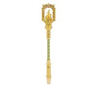 Disney Store Official Tiana Light Up Princess Wand - Disney Princess Toys, Magic Wand for Kids - Cosplay Light up Toy with Sculpted Figure for Pretend Play - Princess and the Frog Cosplay Accessory