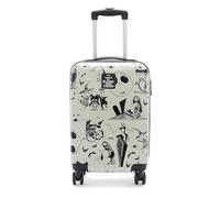 Disney Store Official Tim Burton's The Nightmare Before Christmas Hard Shell Rolling Luggage, Jack Skellington Design, 56cm Height and 35cm Width, Durable Suitcase for Travel