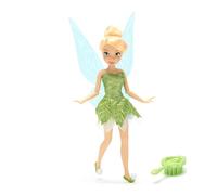 Disney Store Official Tinker Bell Classic Doll Age 3+, Peter Pan, 25cm/10”, Fully Poseable Disney Fairy Doll in an Elegant Outfit and Detailed Wings, Includes Toy Hair Brush - Ages 3+