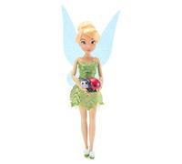 Disney Store Official Tinker Bell Classic Doll for Kids, Peter Pan, 28cm/11”, Fully Posable Toy with Signature Green Dress and Pom-Pom Shoes - Suitable for Ages 3+